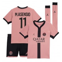 Camiseta Paris Saint-Germain Marco Asensio #11 Tercera Equipación Replica 2024-25 para niños mangas cortas (+ Pantalones cortos)